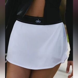 ALO Yoga White Mini Skirt